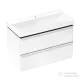 Hansgrohe XELU Q 98x47,5 cm-es mosdó és 2 fiókos alsószekrény kombináció, fényes fehér/króm 54383000