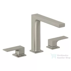   Kludi DECUS 3 üléses mosdó csaptelep push-open leeresztővel, szálcsiszolt nikkel 54393N575