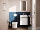Hansgrohe XILESA E 48x38 cm-es, 1 fiókos alsó szekrény Xanuia Q mosdóval, matt fehér 54395700
