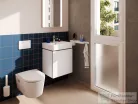 Hansgrohe XILESA E 48x38 cm-es, 1 fiókos alsó szekrény Xanuia Q mosdóval, matt fehér 54395700