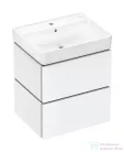 Hansgrohe XILESA E 58x47 cm-es, 2 fiókos alsó szekrény Xanuia Q mosdóval, matt fehér 54396700