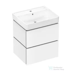   Hansgrohe XILESA E 58x47 cm-es, 2 fiókos alsó szekrény Xanuia Q mosdóval, matt fehér 54396700