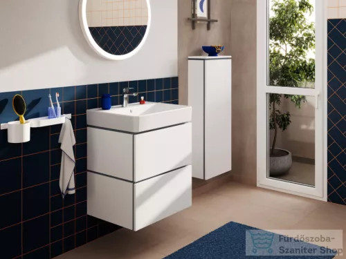 Hansgrohe XILESA E 58x47 cm-es, 2 fiókos alsó szekrény Xanuia Q mosdóval, matt fehér 54396700
