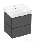 Hansgrohe XILESA E 58x47 cm-es, 2 fiókos alsó szekrény Xanuia Q mosdóval, matt palaszürke 54396760