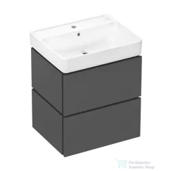   Hansgrohe XILESA E 58x47 cm-es, 2 fiókos alsó szekrény Xanuia Q mosdóval, matt palaszürke 54396760