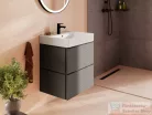 Hansgrohe XILESA E 58x47 cm-es, 2 fiókos alsó szekrény Xanuia Q mosdóval, matt palaszürke 54396760