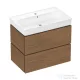 Hansgrohe XILESA E 78x47 cm-es, 2 fiókos alsó szekrény Xanuia Q mosdóval, kasmír tölgy 54397550
