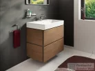 Hansgrohe XILESA E 78x47 cm-es, 2 fiókos alsó szekrény Xanuia Q mosdóval, kasmír tölgy 54397550