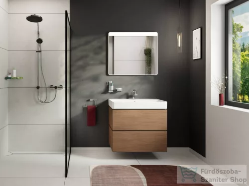 Hansgrohe XILESA E 78x47 cm-es, 2 fiókos alsó szekrény Xanuia Q mosdóval, kasmír tölgy 54397550