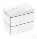 Hansgrohe XILESA E 78x47 cm-es, 2 fiókos alsó szekrény Xanuia Q mosdóval, matt fehér 54397700