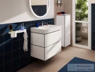 Hansgrohe XILESA E 78x47 cm-es, 2 fiókos alsó szekrény Xanuia Q mosdóval, matt fehér 54397700
