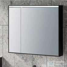   Kolpa San TO 70 fekete tükrös szekrény led világgitással, kapcsolóval, konnektorral 546490