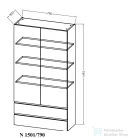 Kolpa San Naomi 1501/790 kiegészítő szekrény, natur fa 546860