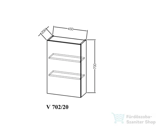 Kolpa San Vittoria 702/20 kiegészítő szekrény, bézs 547140