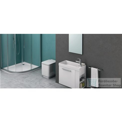 Kolpa San Kiki ouk 50 alsószekrény mosdóval, fényes fehér, balos 547630