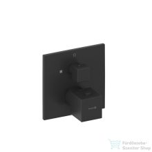   Kludi DECUS falsík alatti termosztátos 1 funkciós csaptelep színkészlet, matt fekete 548853975