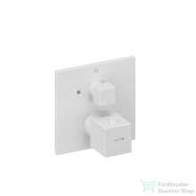   Kludi DECUS falsík alatti termosztátos 1 funkciós csaptelep színkészlet, matt fehér 548855375