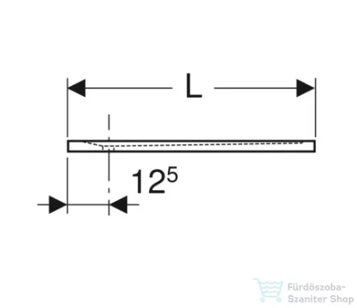 Geberit SESTRA 90x90 cm-es szögletes zuhanytálca, szürke 550.260.00.2