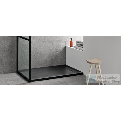 Geberit SESTRA 80x140 cm-es szögletes zuhanytálca, szürke 550.266.00.2