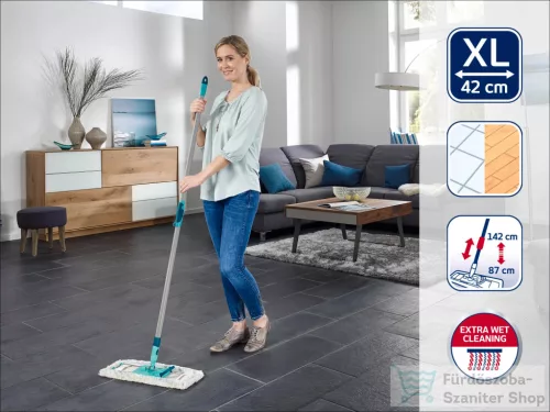 Leifheit Profi Micro Duo felmosó mop teleszkópos nyéllel, 55049