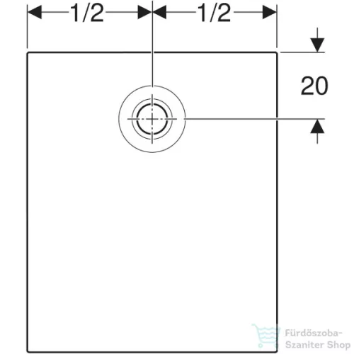 Geberit NEMEA 100x90x3,5 cm-es zuhanytálca,fehér 550.574.00.1