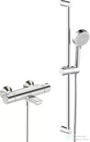 Hansa Hansabasic termosztátos kádtöltő csaptelep zuhanyszettel,króm 55162131