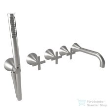   Bugnatese Orion falsík alatti kád csaptelep belső egységgel,szálcsiszolt nikkel 5519NS