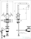 Bugnatese Orion mosdó csaptelep, automata leeresztővel, króm 5534CR
