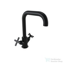   Bugnatese Orion mosdó csaptelep, automata leeresztővel,matt fekete 5534NE