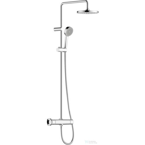 Hansa Hansabasic termosztátos zuhanyrendszer 20 cm-es esőztetővel és zuhanyszettel,króm 55350110