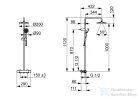 Hansa Hansabasic termosztátos zuhanyrendszer 20 cm-es esőztetővel és zuhanyszettel,króm 55350110