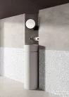 SAPHO KERASAN OKE pultra helyezhető kerámiamosdó, falraszerelhető lábbal, 30x80,5cm, fehér (554001-1)