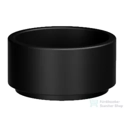   Sapho KERASAN OKE pultra helyezhető kerámiamosdó, átm.:30cm, matt fekete (554031)