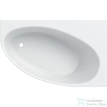   Geberit SELNOVA 160x100 cm-es beépíthető aszimmetrikus sarokkád lábbal, fehér 554.275.01.1