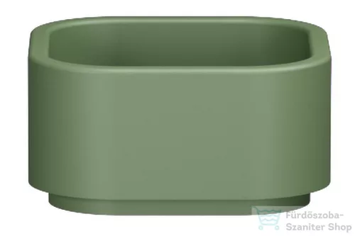 Sapho KERASAN HAKO pultra helyezhető kerámiamosdó, 30x30cm, matt zöld (554311)