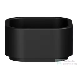   Sapho KERASAN HAKO pultra helyezhető kerámiamosdó, 30x30cm, matt fekete (554331)