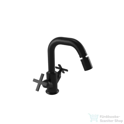 Bugnatese Orion bidet csaptelep leeresztővel,matt fekete 5544NE