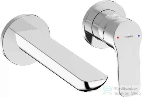 Hansa Basic falsík alatti mosdó csaptelep belső egység nélkül,króm 55602103