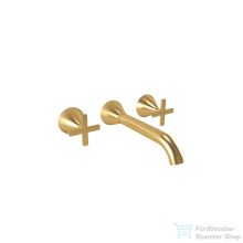   Bugnatese ORION falsík alatti mosdó csaptelep 21 cm-es kifolyóval,belső egységgel,click-clack leeresztővel,szálcsiszolt arany 5565SCOS