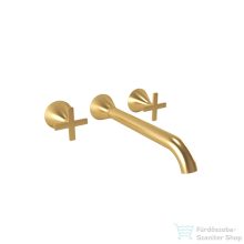   Bugnatese ORION falsík alatti mosdócsaptelep 26 cm-es kifolyóval,click-clack leeresztővel,szálcsiszolt arany 5569SCOS