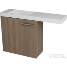   Sapho LATUS VI mosdótartó szekrény 50x50x22cm,balos, bruni dió 55875