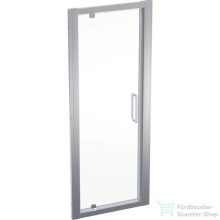   Geberit GEO 76x190 cm-es nyílóajtó Reflex vízlepergető réteggel,Ezüst+átlátszó 560.105.00.2