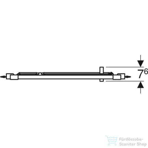 Geberit GEO 76x190 cm-es nyílóajtó Reflex vízlepergető réteggel,Ezüst+átlátszó 560.105.00.2