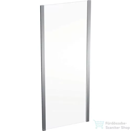 Geberit GEO 80x190 cm-es oldalfal Geo zuhanyajtóhoz átlátszó üveggel,ezüstözött kerettel,Reflex vízlepergető réteggel,560.117.00.2