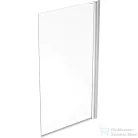 Geberit GEO 80x150 cm-es kádparaván Reflex vízlepergető réteggel,ezüst/átlátszó 560.118.00.2