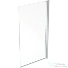   Geberit GEO 80x150 cm-es kádparaván Reflex vízlepergető réteggel,ezüst/átlátszó 560.118.00.2