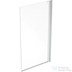   Geberit GEO 80x150 cm-es kádparaván Reflex vízlepergető réteggel,ezüst/átlátszó 560.118.00.2
