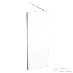   Geberit GEO 80x200 cm-es Walk-In zuhanyfal átlátszó üveggel,ezüstözött profillal,Reflex vízlepergető réteggel,560.119.00.2