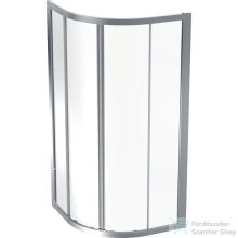   Geberit GEO 90x90x190 cm-es tolóajtós íves zuhanykabin átlátszó üveggel,ezüstözött 560.121.00.2