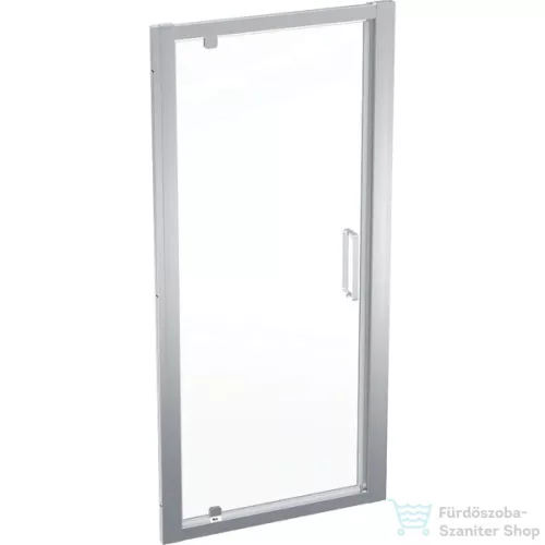 Geberit GEO 90x190 cm-es nyílóajtó Reflex vízlepergető réteggel,Ezüst+átlátszó 560.125.00.2